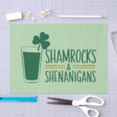 Kleeblatts & Shenanigans: St. Patrick's Day Design Seidenpapier (Handwerk)
