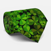 Kleeblatts St Patricks Day Celebration Neck Tie Krawatte (Gerollt)