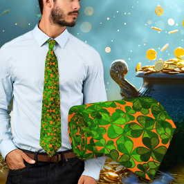 Kleeblatts St Patricks Day Celebration Neck Tie Krawatte