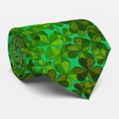 Kleeblatts St Patricks Day Celebration Neck Tie Krawatte (Gerollt)
