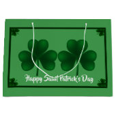 Kleeblatts St Patrick's Day LGB Große Geschenktüte (Vorderseite)