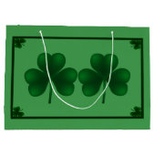 Kleeblatts St Patrick's Day LGB Große Geschenktüte (Rückseite)