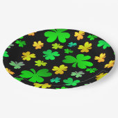Kleeblatts St. Patrick's Day Paper Plate Pappteller (Schrägansicht)