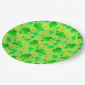 Kleeblatts St. Patrick's Day Paper Plate Pappteller (Schrägansicht)