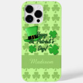 Kleeblatts St. Patricks Monogram Case-Mate iPhone Hülle (Rückseite)