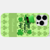 Kleeblatts St. Patricks Monogram Case-Mate iPhone Hülle (Rückseite (Horizontal))