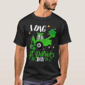 Kleeblatts Traktor I Dig St Patricks Day Kleinkind T-Shirt (Vorderseite)