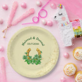 Kleeblatts und Irish Wedding - Anpassen Pappteller (Party)