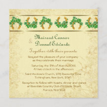 Kleeblatts und Irish Wedding