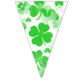 Kleeblatts VIEL GLÜCK - Nahtloses Muster 2 Wimpelkette (Zweite Fahne)