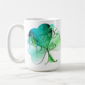 Kleeblatts zum "Happy St. Patrick's Day" Kaffeetasse (Links)