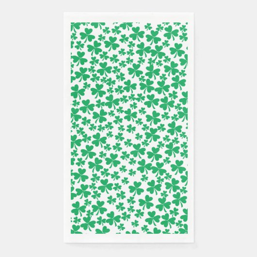 Kleeblatts zum S Patricks Day Serviette (Vorderseite)