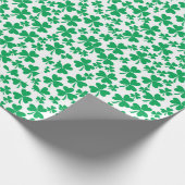 Kleeblatts zum St. Patricks Day Geschenkpapier (Ecke)