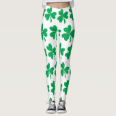 Kleeblatts zum St. Patricks Day Leggings (Vorderseite)