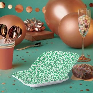Kleeblatts zum St. Patricks Day Pappteller