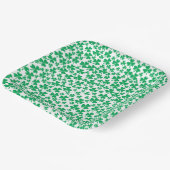 Kleeblatts zum St. Patricks Day Pappteller (Gewinkelt)