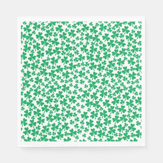 Kleeblatts zum St. Patricks Day Serviette (Vorderseite)