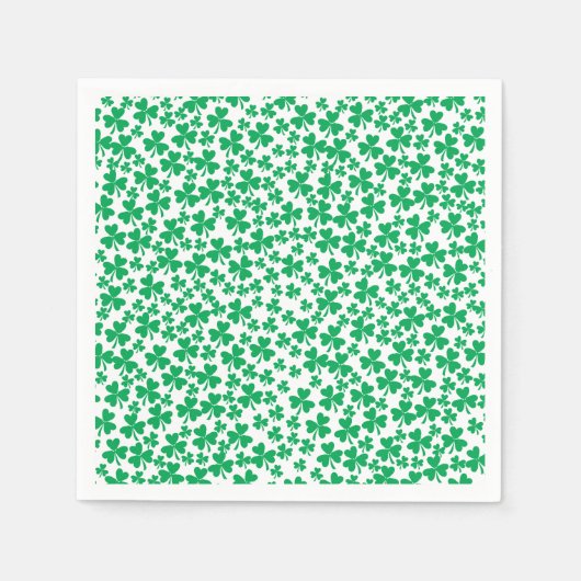 Kleeblatts zum St. Patricks Day Serviette (Vorderseite)