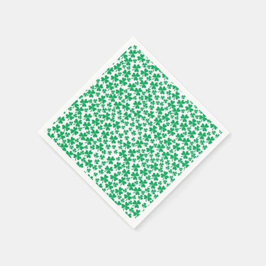 Kleeblatts zum St. Patricks Day Serviette (Ecke)