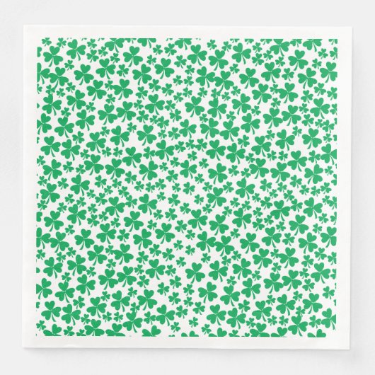Kleeblatts zum St. Patricks Day Serviette (Vorderseite)