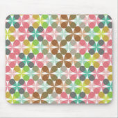 Kleechic-Retro Mod-Pastell-Muster-vektorkunst Mousepad (Vorne)