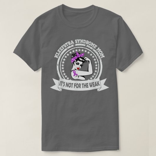 Kleefstra Syndrome MomPurple Ribbon Awareness T-Shirt (Design vorne)