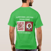 Kleegrün T-Shirt (Rückseite)