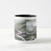 Kleiber auf Snowy-Niederlassung im Winter Tasse (Zentrum)