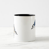 Kleiber-Fan Zweifarbige Tasse (Mittel)