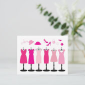 Kleid-163552 PINKS Kleidung Kleidung Kleidung Klei Postkarte (Stehend Vorderseite)