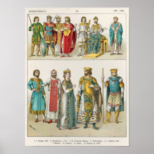 Kleid am byzantinischen Gericht Poster
