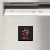Kleid an Possess Funny Y Devil Kostüm Halloween Magnet (In Situ (Geschirrspüler))