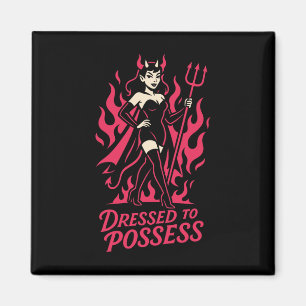 Kleid an Possess Funny Y Devil Kostüm Halloween Magnet