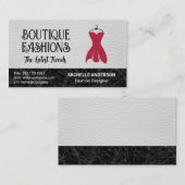 Kleid auf Coat Hanger | Mode Visitenkarte (Vorne/Hinten)