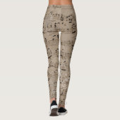 Kleid auffällig: Eine-Art-Ephemera-Print Leggings (Rückseite)