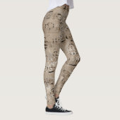 Kleid auffällig: Eine-Art-Ephemera-Print Leggings (Rechts)