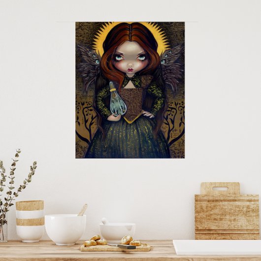 Kleid der Alchemy ART PRINT gothic angel fee-Ikone Poster (Küche)