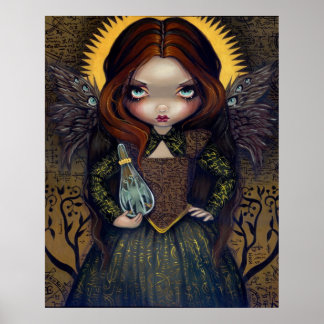 Kleid der Alchemy ART PRINT gothic angel fee-Ikone Poster
