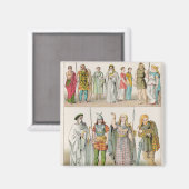 Kleid der Briten, Gallier und Deutschen Magnet (Vorderseite/Rückseite)