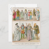 Kleid der Briten, Gallier und Deutschen Postkarte (Vorne/Hinten)