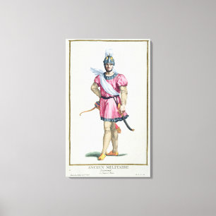 Kleid eines normannischen Soldaten von 'Receuil Leinwanddruck