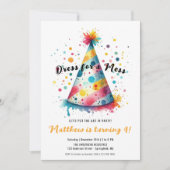 Kleid für ein Mess Kids Spaß Kunst Malen Geburtsta Einladung (Vorderseite)