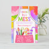 Kleid für Mess Art zum Geburtstag Einladung (Stehend Vorderseite)