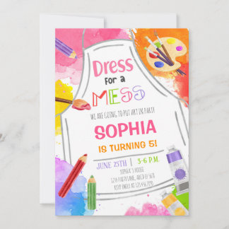 Kleid für Mess Art zum Geburtstag Einladung