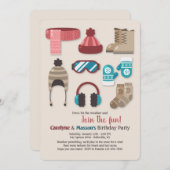 Kleid für Wetter-Einladung Einladung (Vorne/Hinten)