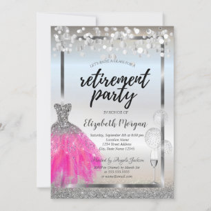 Kleid Glasballons Silber Glitter Rente Einladung