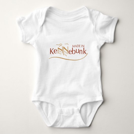Kleid - hergestellt in Kennebunk Baby Strampler (Vorderseite)