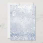 Kleid, Tiara Confetti Prinzessin Bokeh Sweet 16 Einladung (Rückseite)