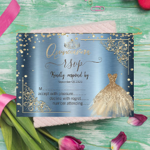 Kleid Tiara, Diamanten Blau Metallic RSVP