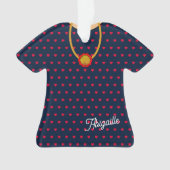 Kleid und Pendant Weihnachts-T-Shirt Ornament (Vorderseite)